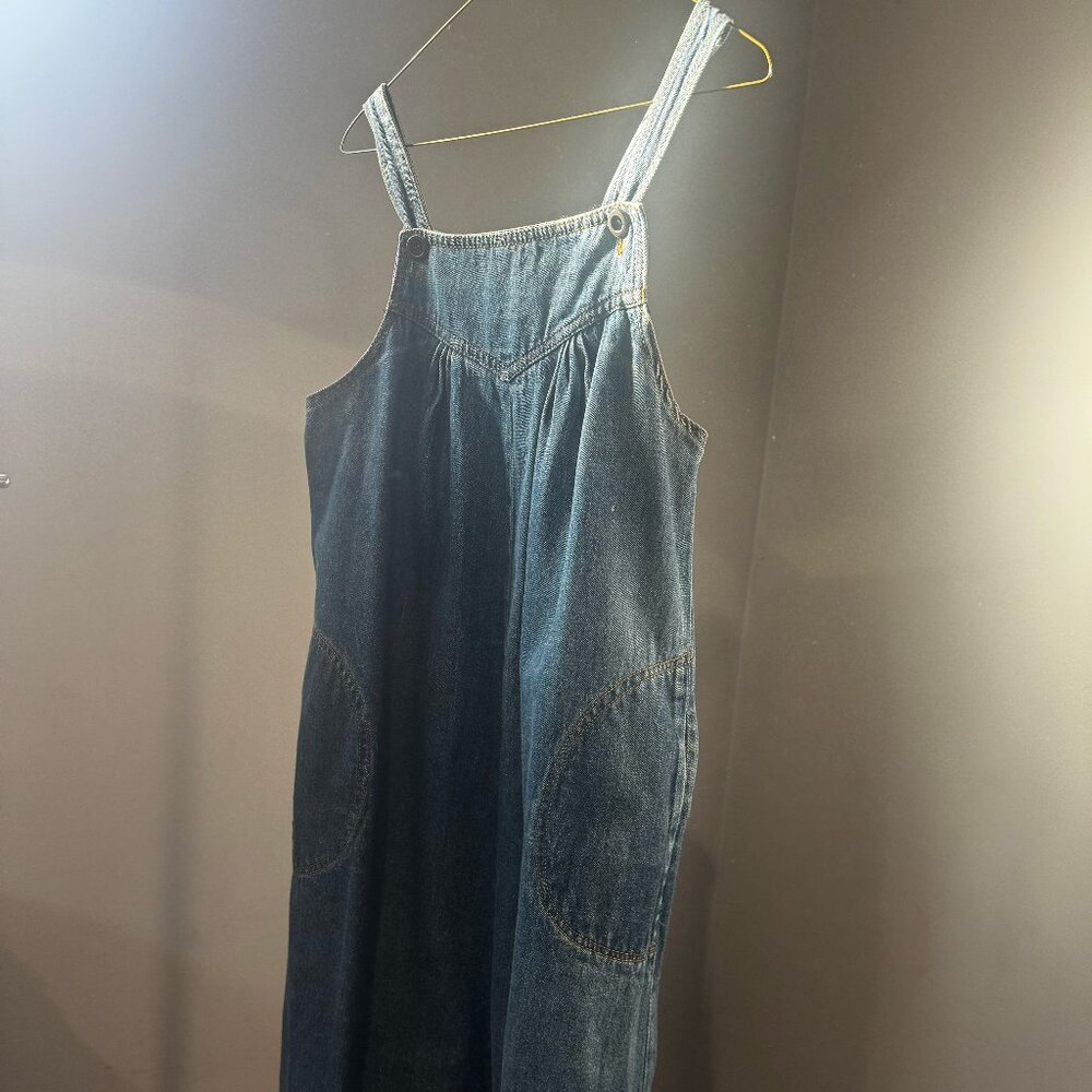 Mizz Lizz Denim Dress overalls look with buttons size 13/14